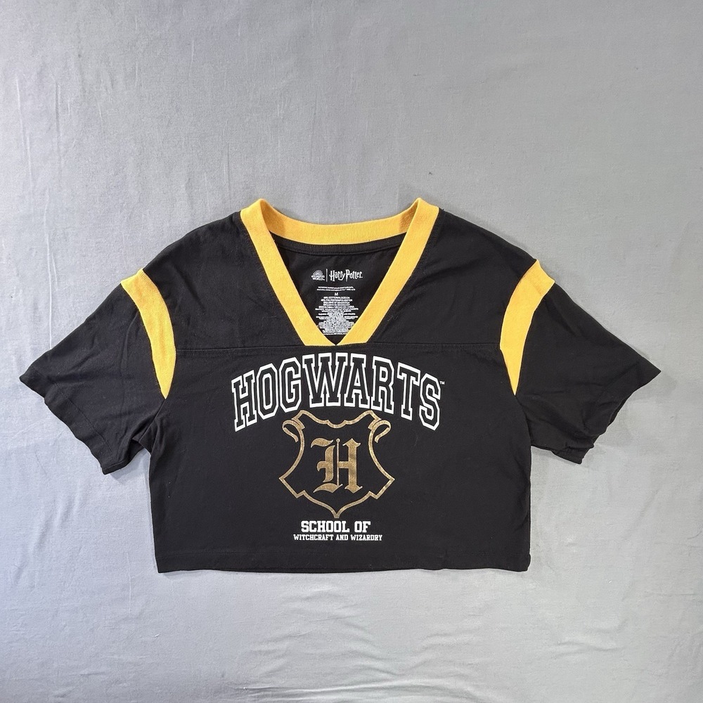 Wizarding‎ World Harry Potter Crop Black Top Junior Women's Medium